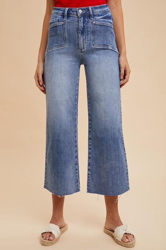 High Rise Wide Leg Jeans - Wildflower Hippies