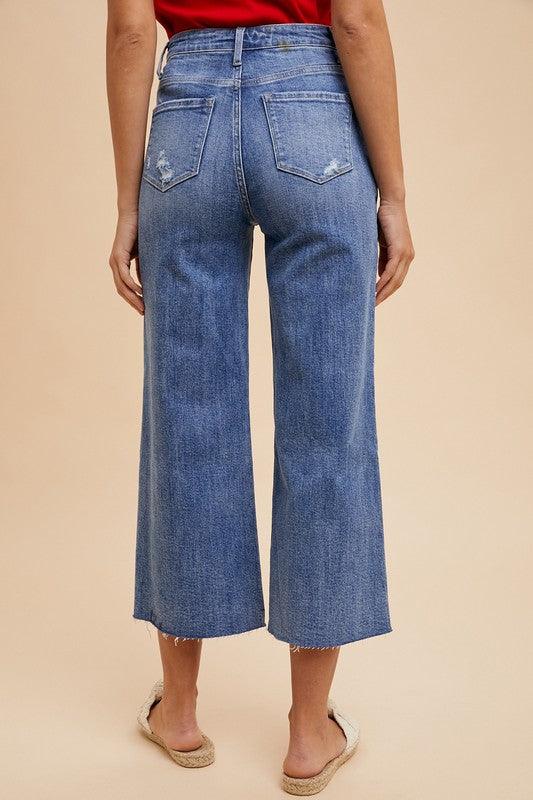 High Rise Wide Leg Jeans - Wildflower Hippies