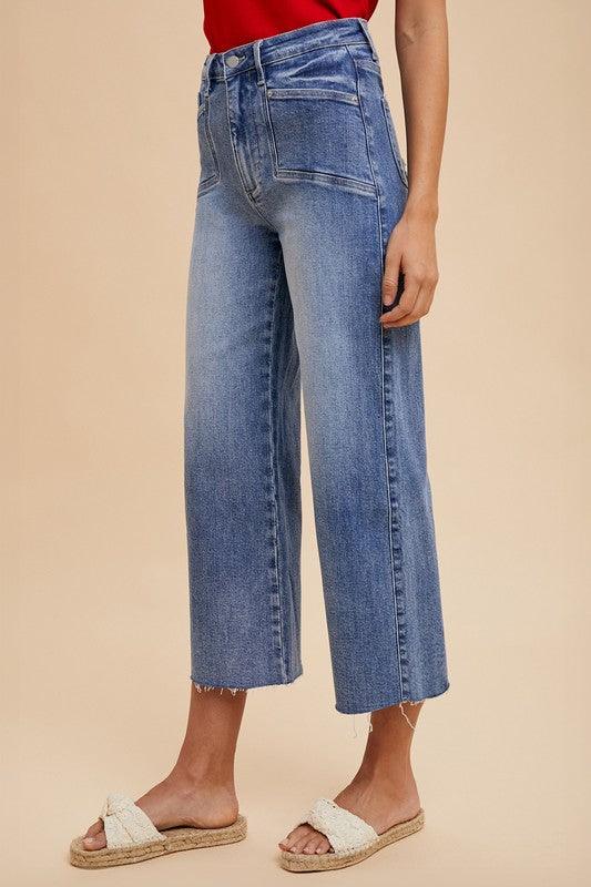 High Rise Wide Leg Jeans - Wildflower Hippies