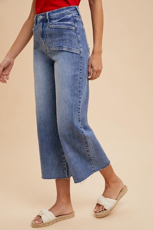 High Rise Wide Leg Jeans - Wildflower Hippies