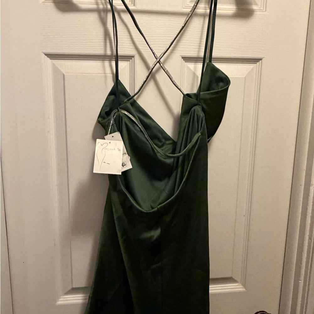Morgan & Co. martini mini dress - Olive