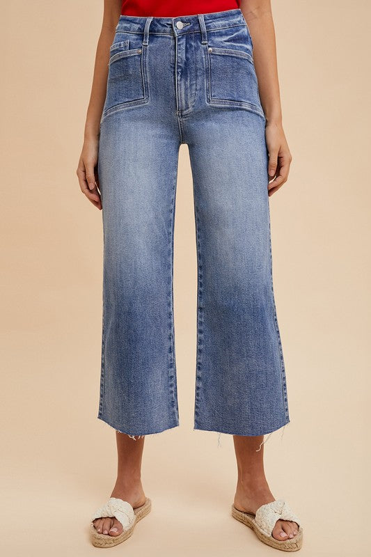 High Rise Wide Leg Jeans