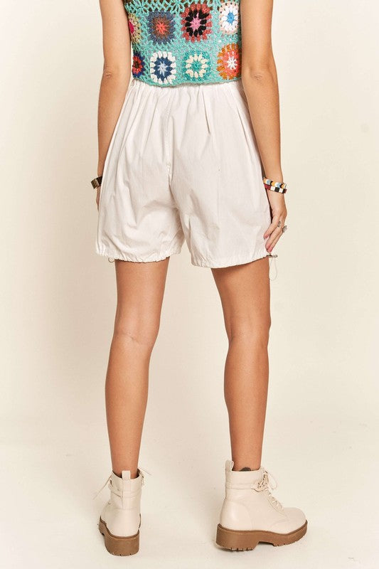 Drawstring Shorts with Pockets