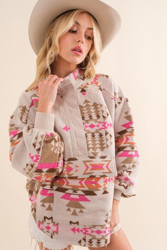 Aztec Western Pullover - Wildflower Hippies