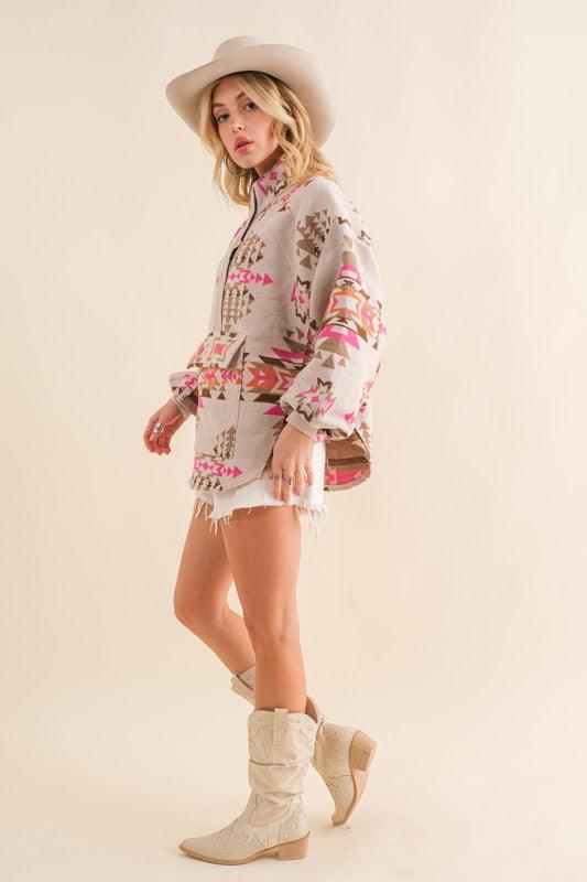 Aztec Western Pullover - Wildflower Hippies