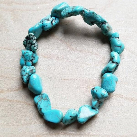 Chunky Turquoise Bracelet - Wildflower Hippies
