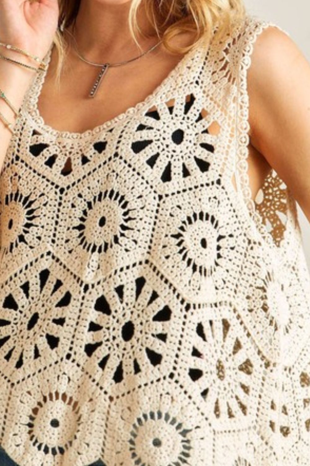 Crochet Wide Strap Tank - Wildflower Hippies