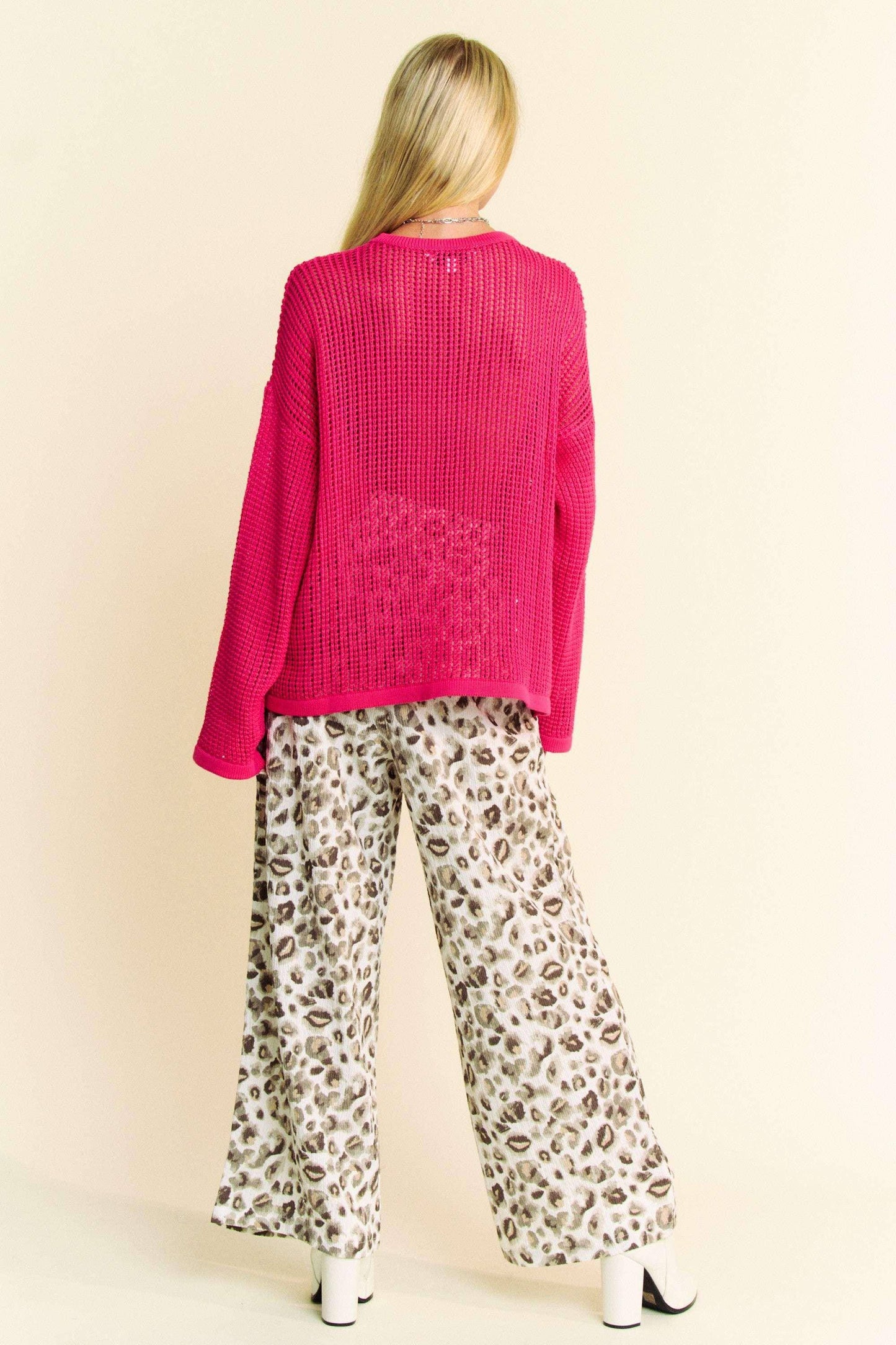 Drawstring Leopard Wide Leg Pants - Wildflower Hippies