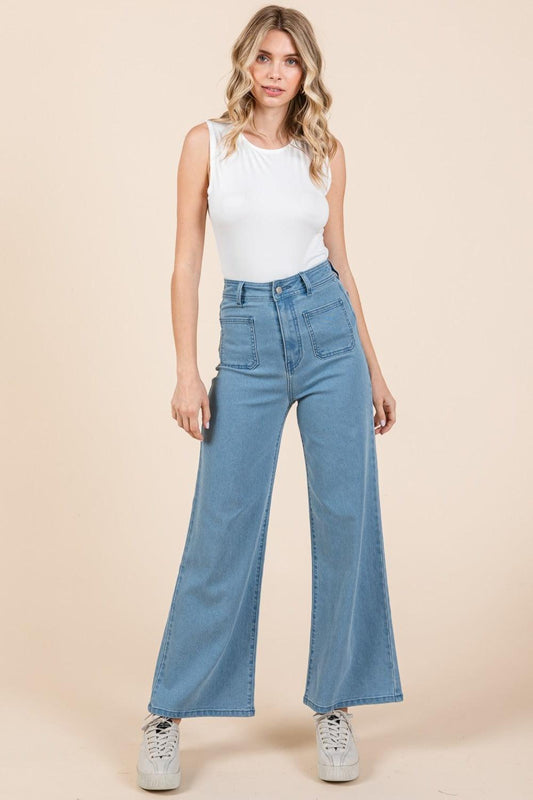 High Waist Wide Leg Jeans - Wildflower Hippies