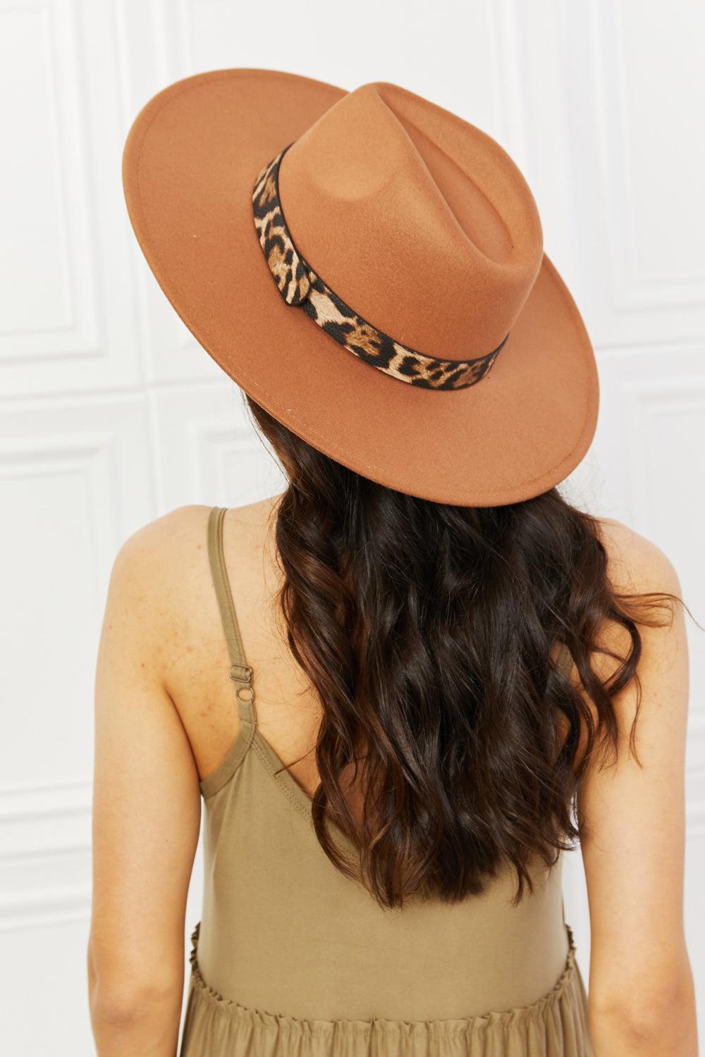 In The Wild Leopard Detail Fedora Hat - Wildflower Hippies