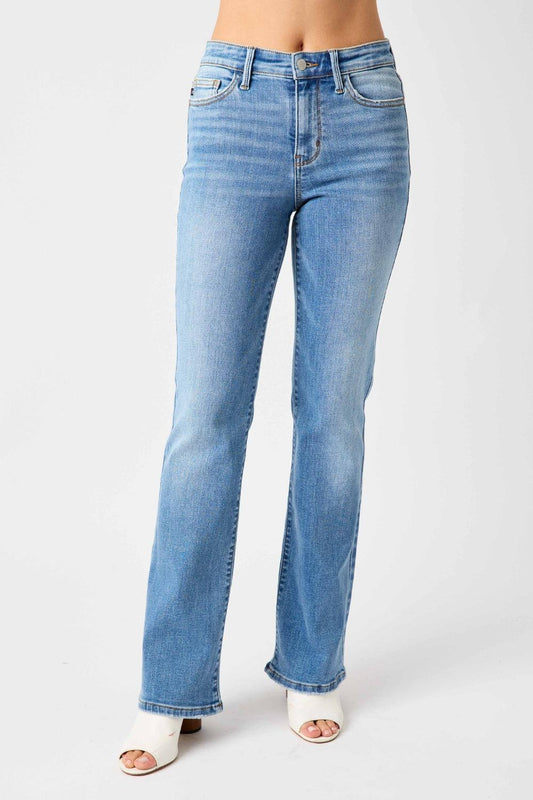 Judy Blue Full Size High Waist Straight Jeans - Wildflower Hippies