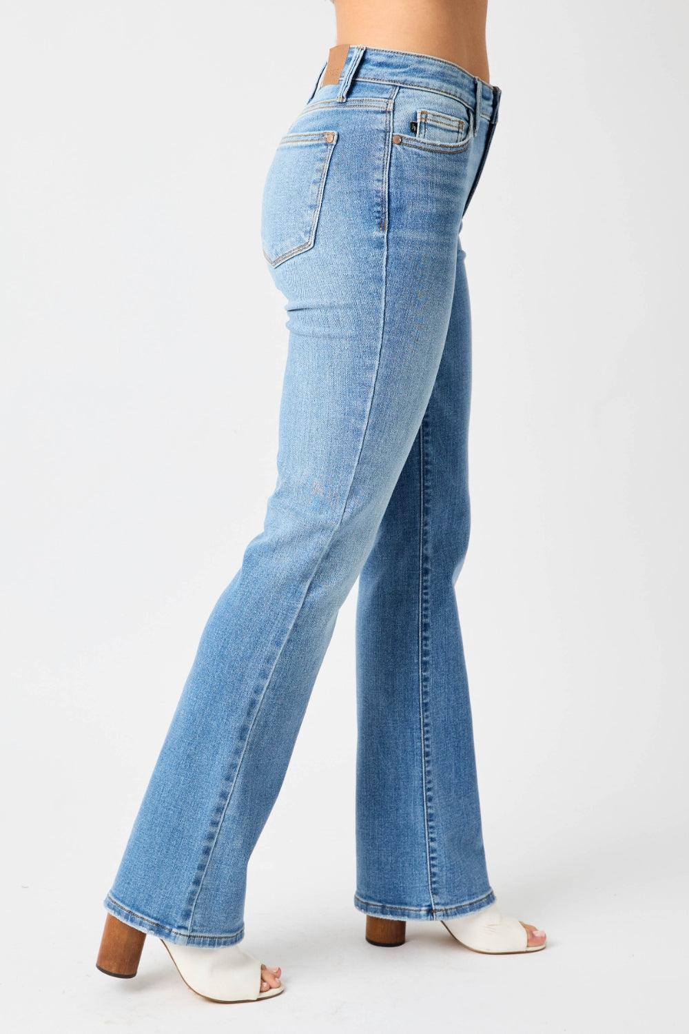 Judy Blue Full Size High Waist Straight Jeans - Wildflower Hippies
