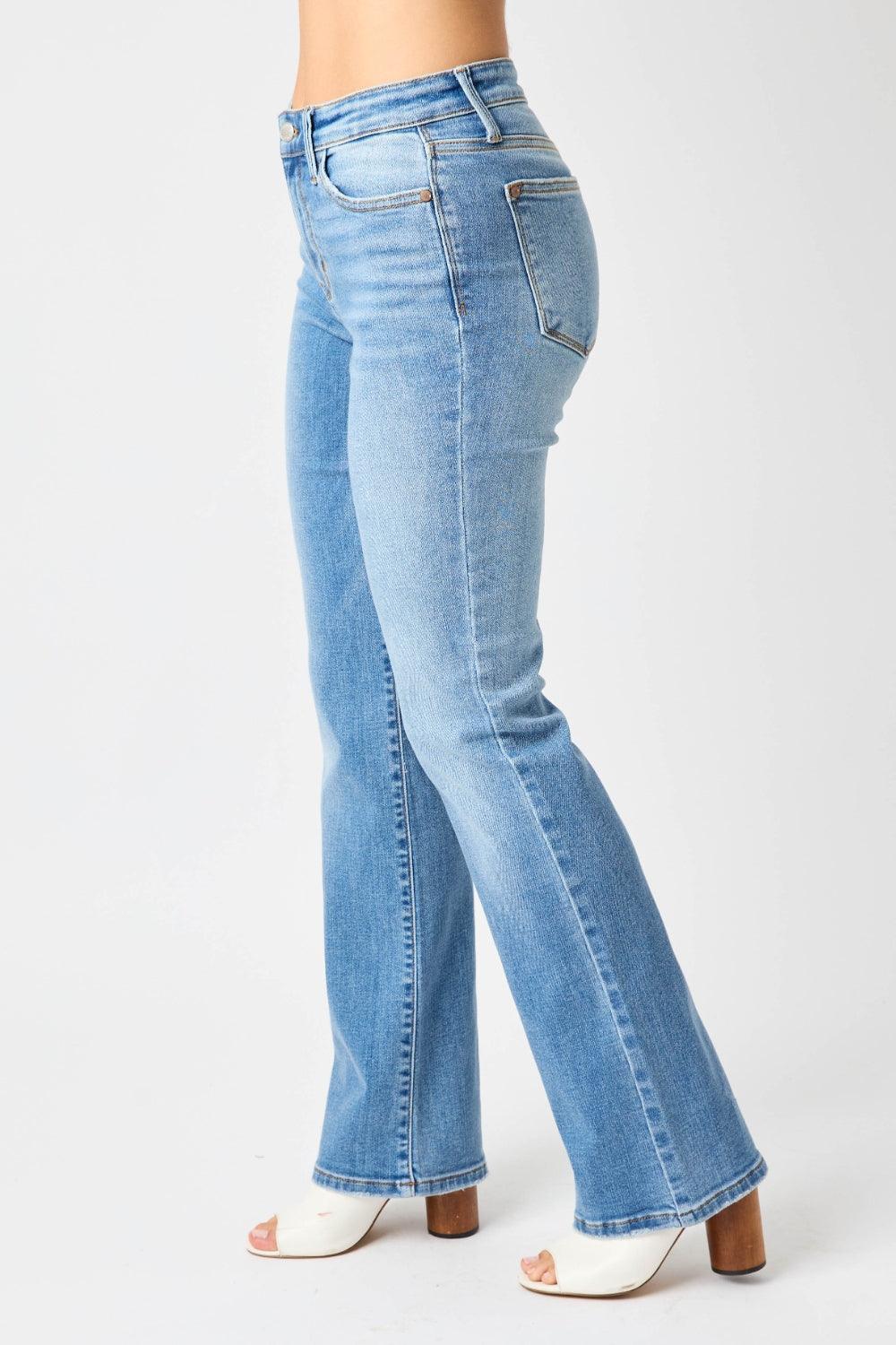 Judy Blue Full Size High Waist Straight Jeans - Wildflower Hippies