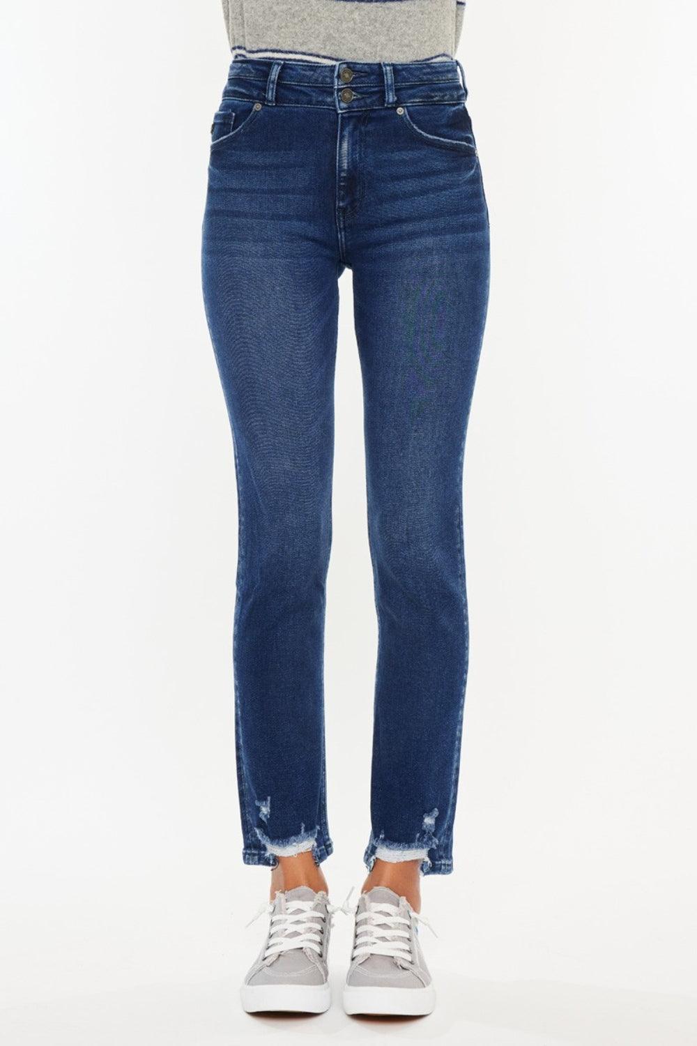 Kancan High Rise Slim Straight Jeans - Wildflower Hippies