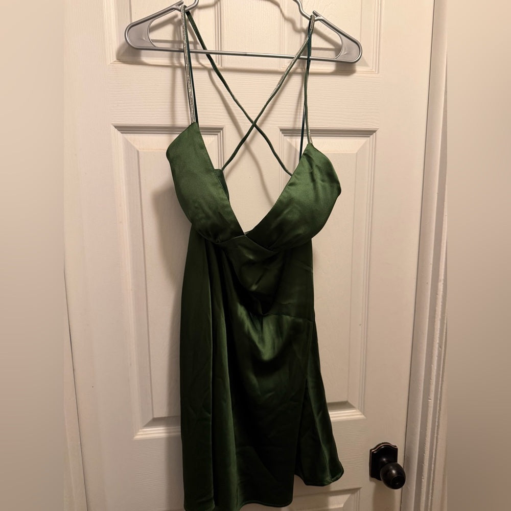 Morgan & Co. martini mini dress - Olive