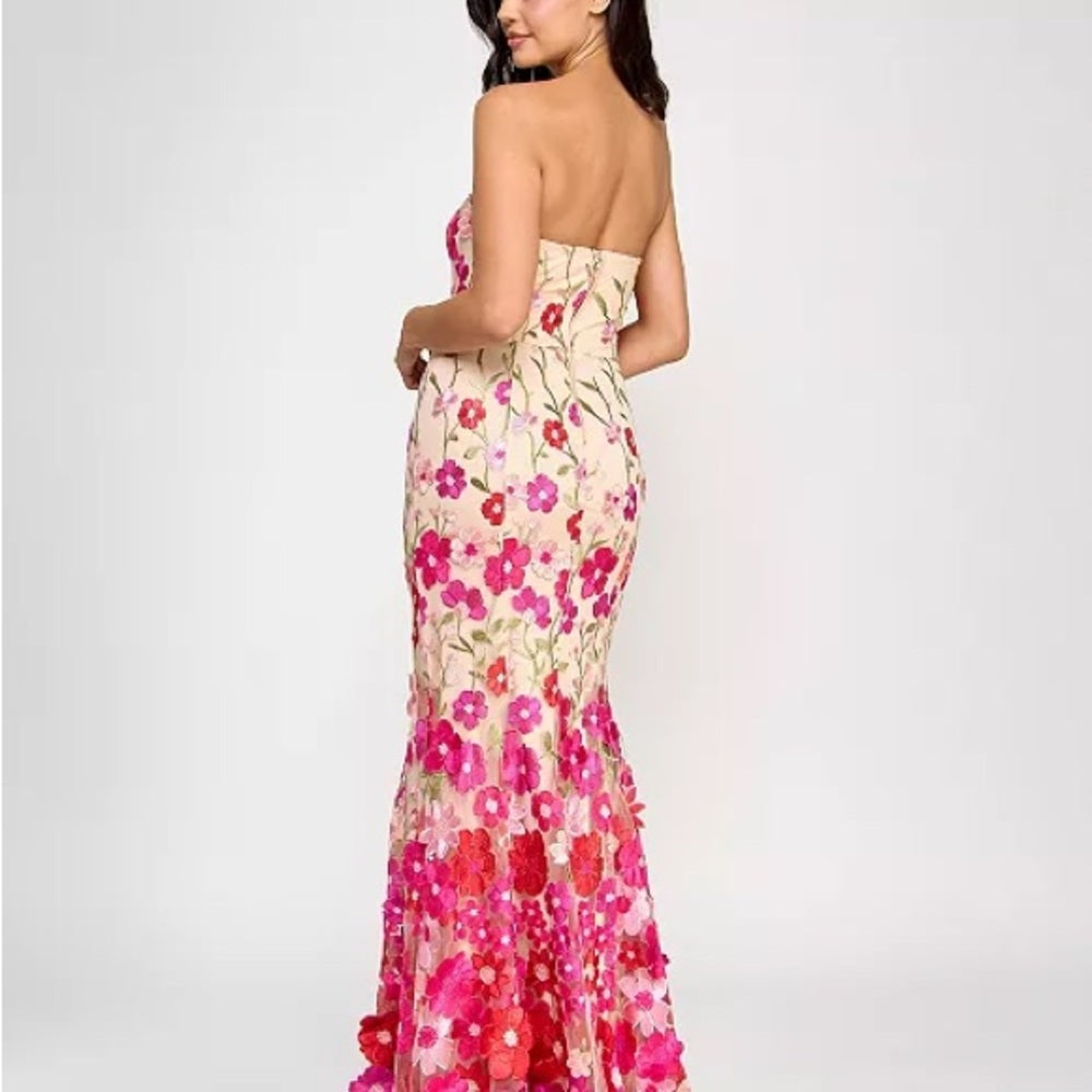Say Yes Juniors' Embroidered 3D Floral Dress - Juniors Size 1 / 2