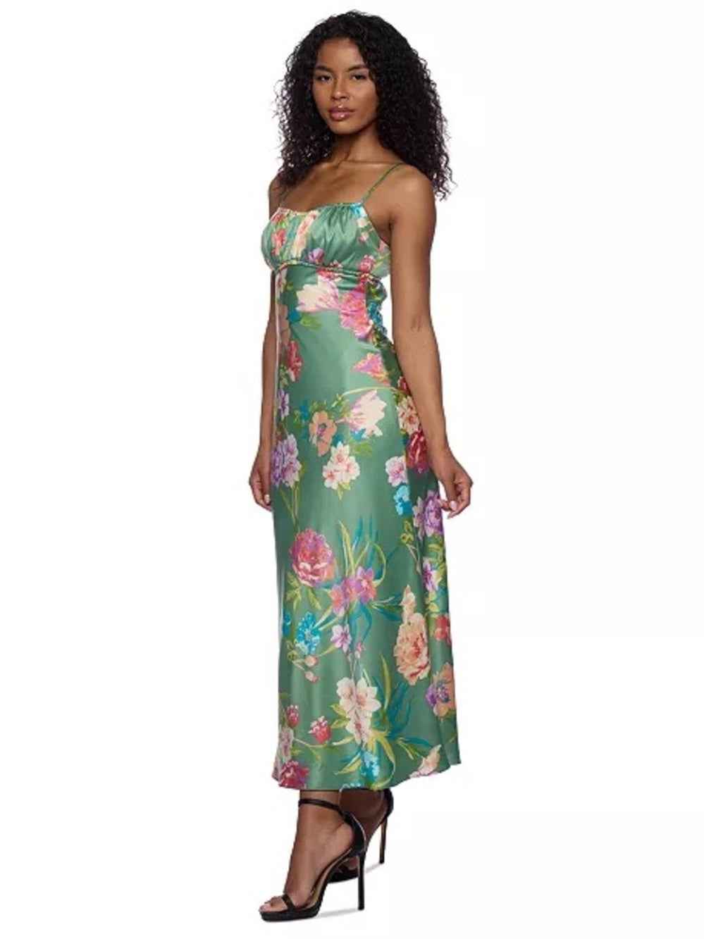 B Darlin Juniors Emma satin strappy back