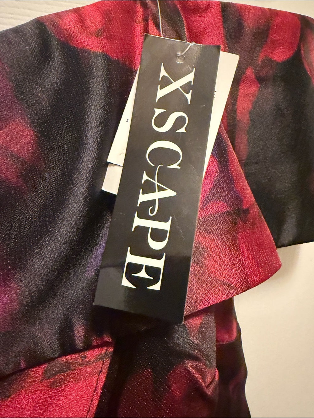 Xscape Black Berry long sheets dress