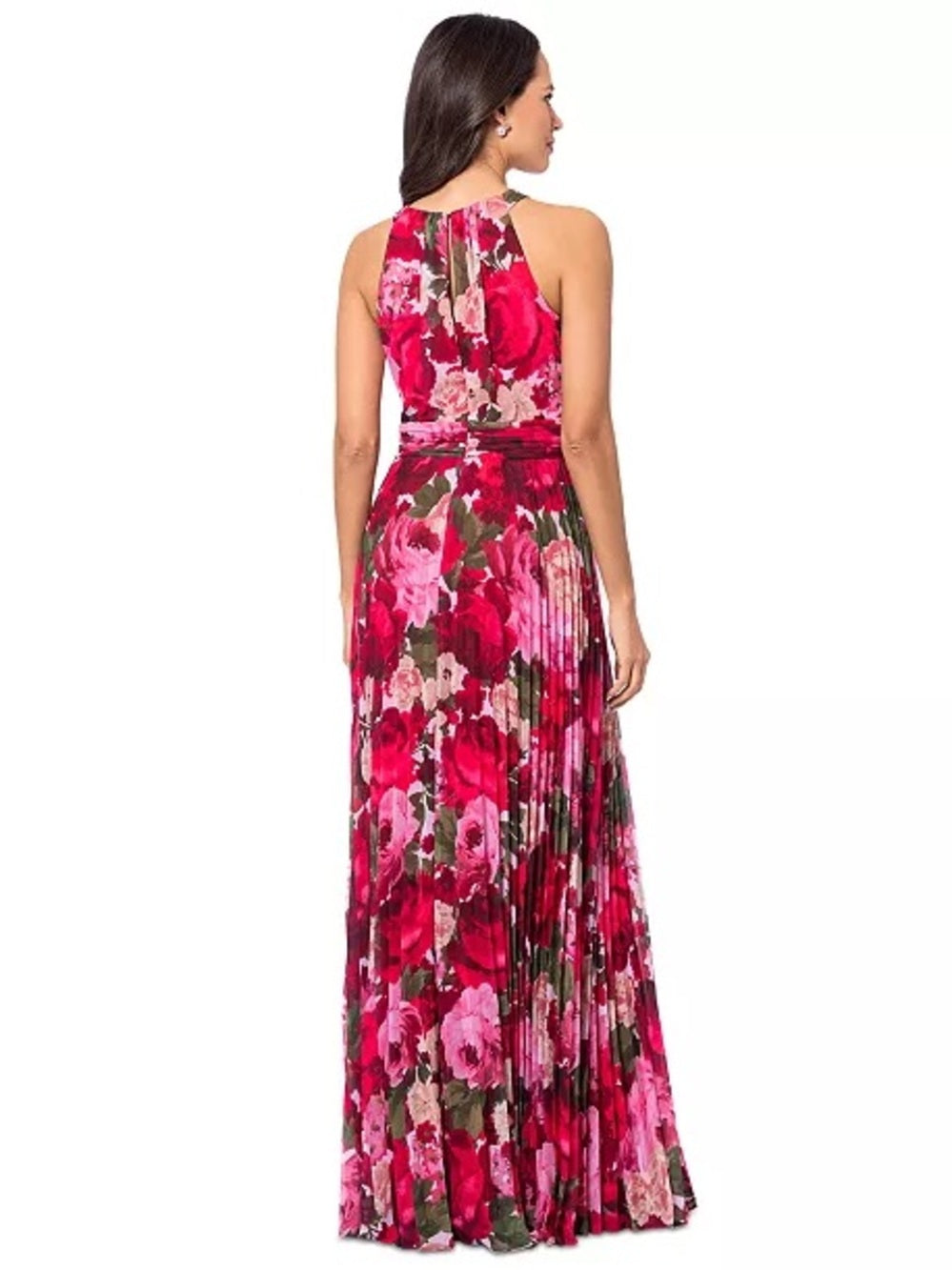 Elevate Your Style with the Xscape Floral Halter Maxi Dress