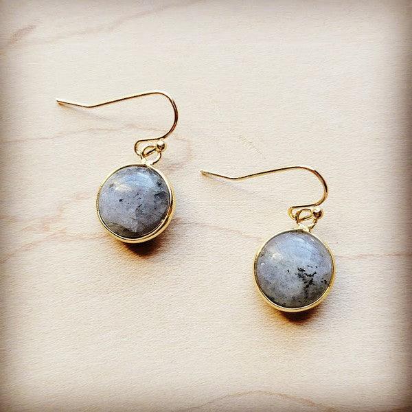 Labradorite Dangle Earrings - Wildflower Hippies