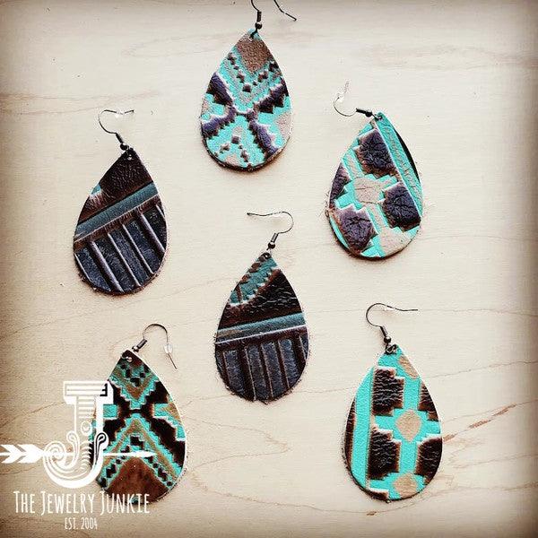 Large Teardrop Earrings in Navajo - Wildflower Hippies