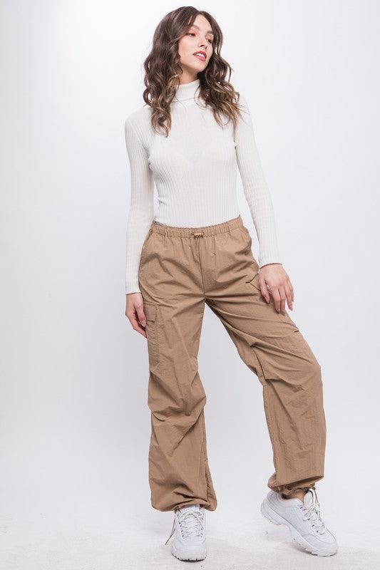 Loose Fit Parachute Cargo Pants - Wildflower Hippies