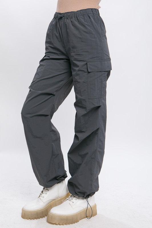 Loose Fit Parachute Cargo Pants - Wildflower Hippies