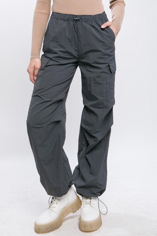 Loose Fit Parachute Cargo Pants - Wildflower Hippies