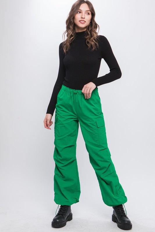 Loose Fit Parachute Cargo Pants - Wildflower Hippies