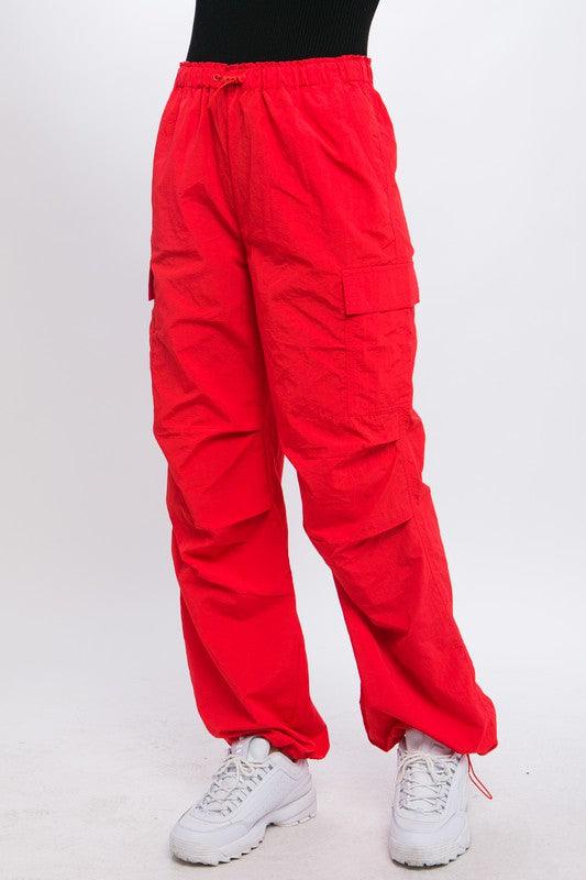 Loose Fit Parachute Cargo Pants - Wildflower Hippies