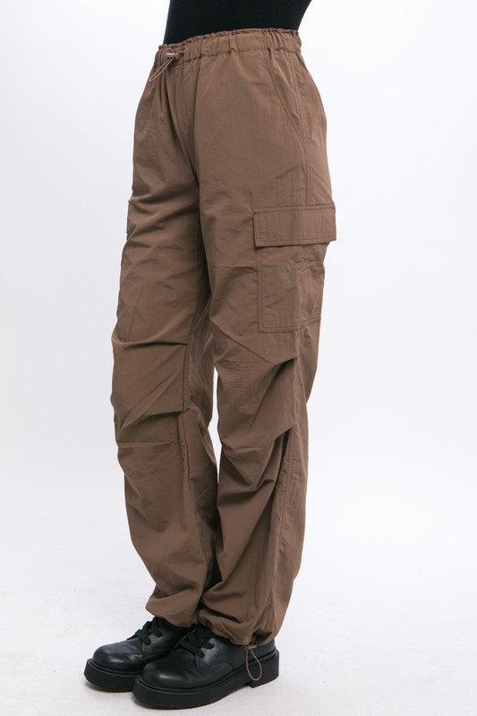 Loose Fit Parachute Cargo Pants - Wildflower Hippies