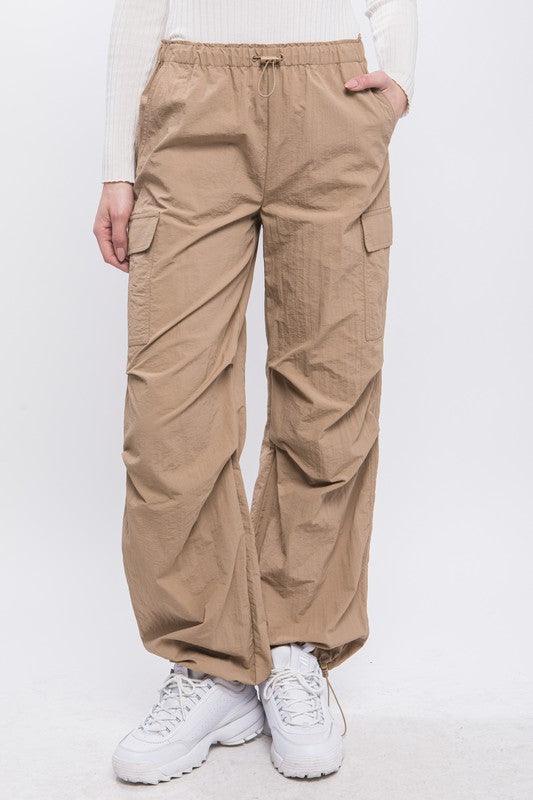 Loose Fit Parachute Cargo Pants - Wildflower Hippies