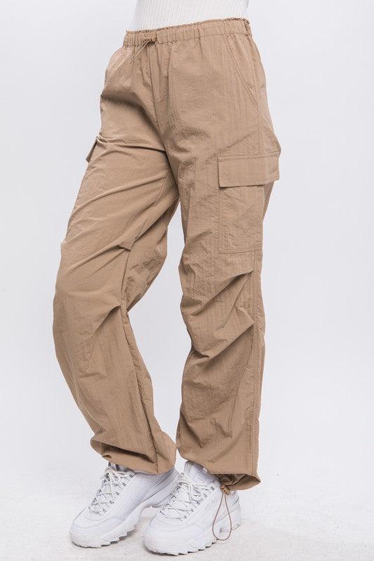 Loose Fit Parachute Cargo Pants - Wildflower Hippies