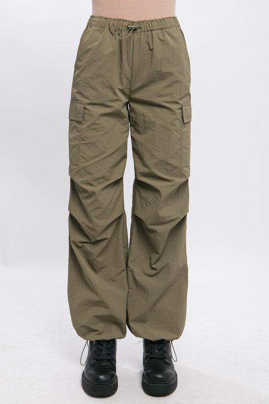 Loose Fit Parachute Cargo Pants - Wildflower Hippies