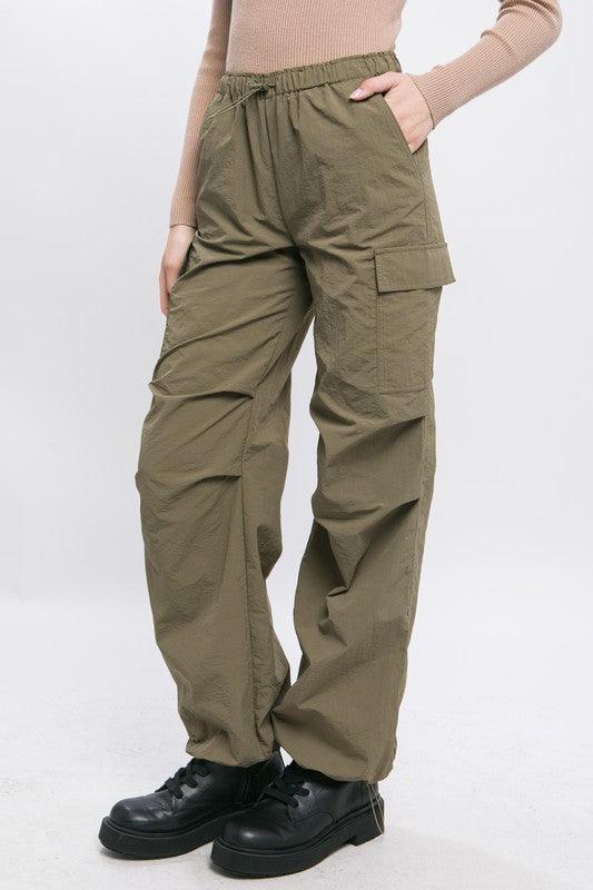 Loose Fit Parachute Cargo Pants - Wildflower Hippies