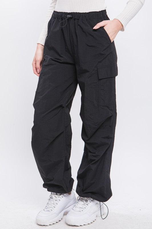 Loose Fit Parachute Cargo Pants - Wildflower Hippies