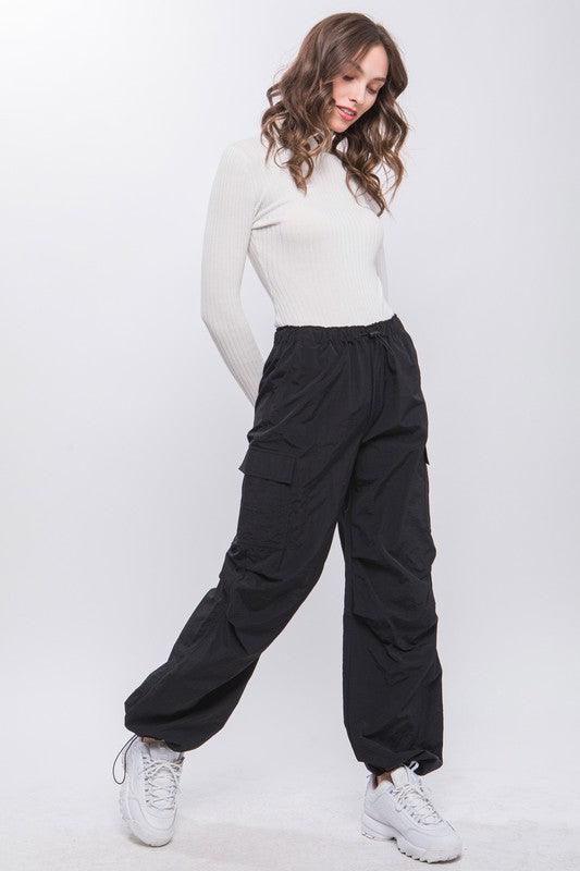 Loose Fit Parachute Cargo Pants - Wildflower Hippies