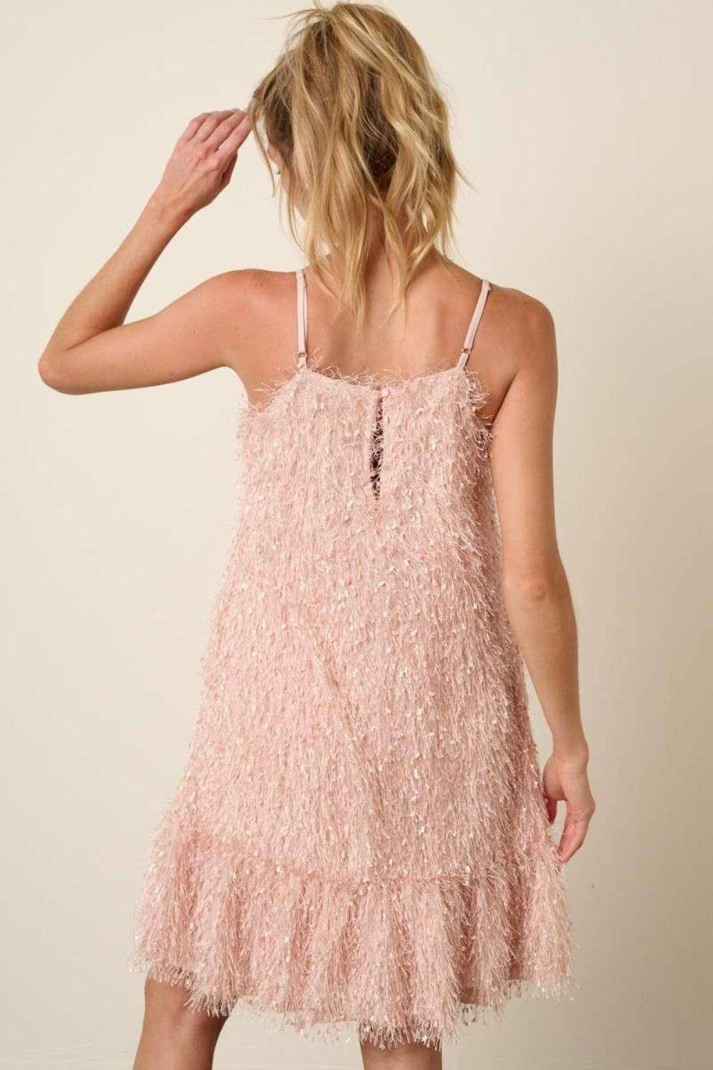 Feather Ruffle Hem Mini Cami Dress - Wildflower Hippies