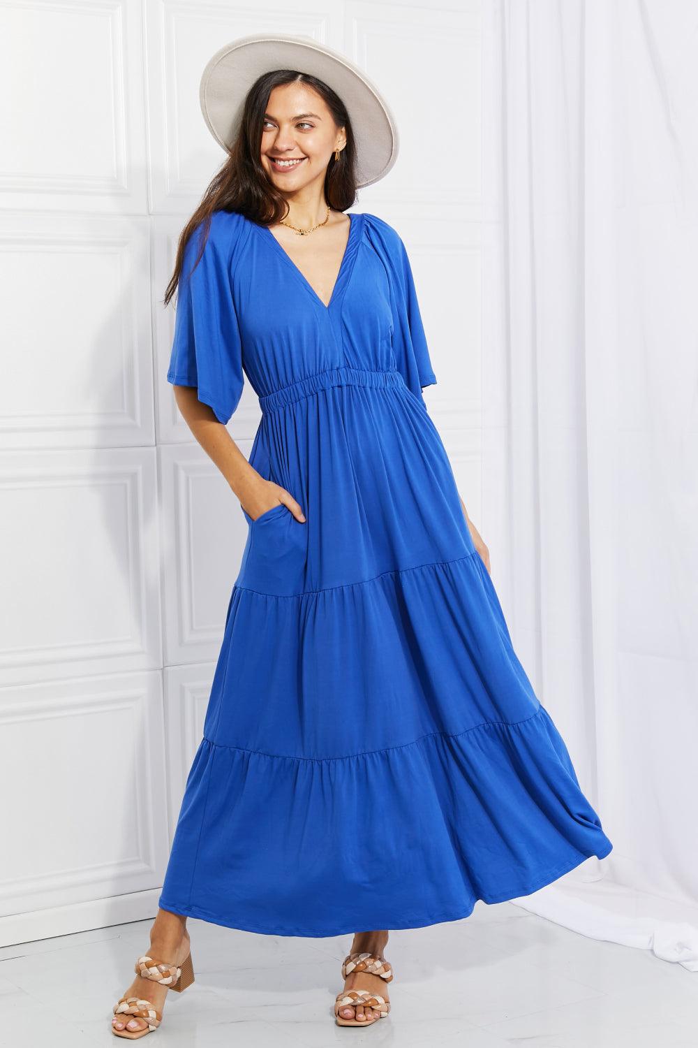 My Muse Flare Sleeve Tiered Maxi Dress - Wildflower Hippies