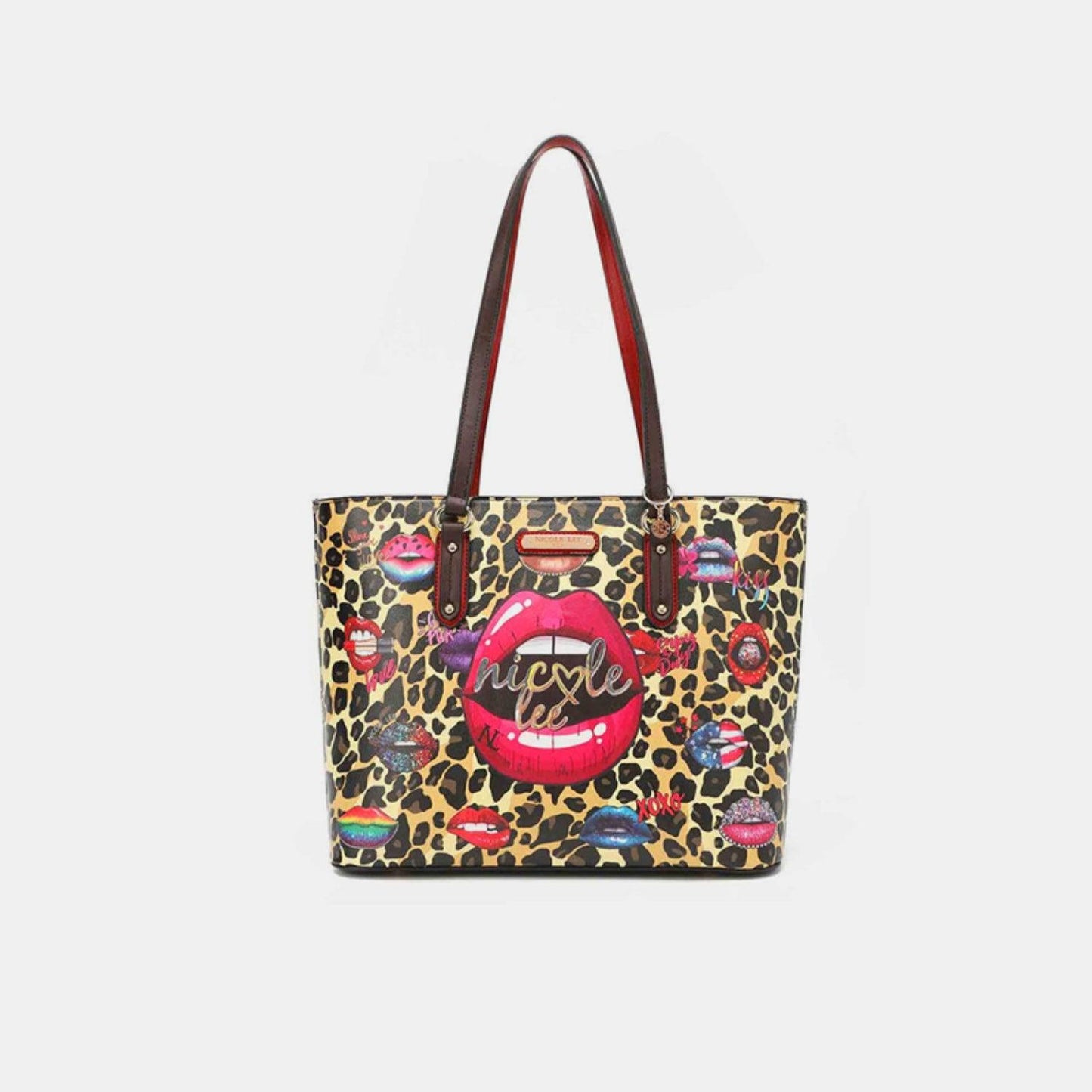 Nicole Lee USA 3-Piece Wild Lips Print Handbag Set - Wildflower Hippies