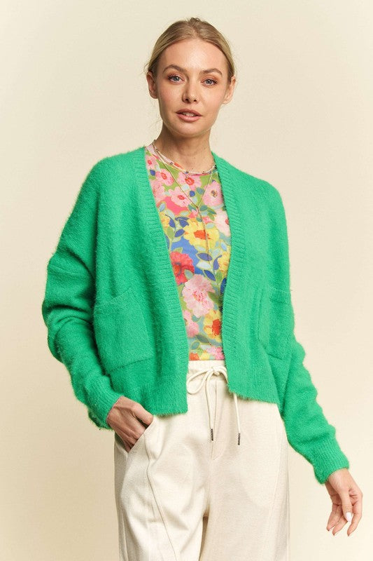 Open Front Drop Shoulder Cardigan - Wildflower Hippies