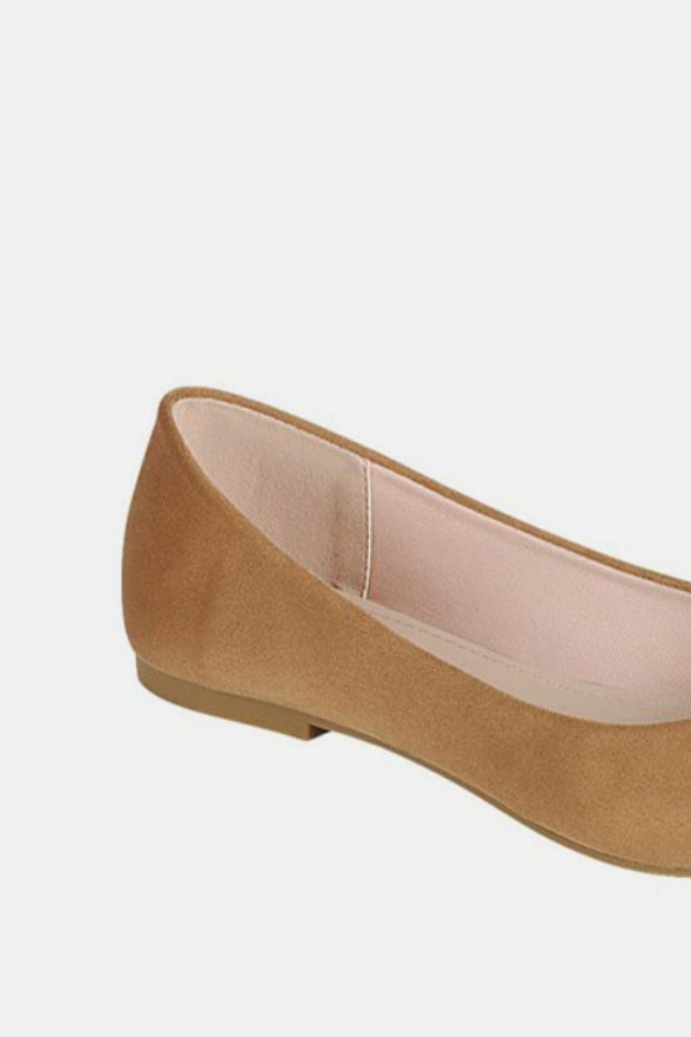 Pointy Toe Slip On Flat Loafers - Tan - Wildflower Hippies