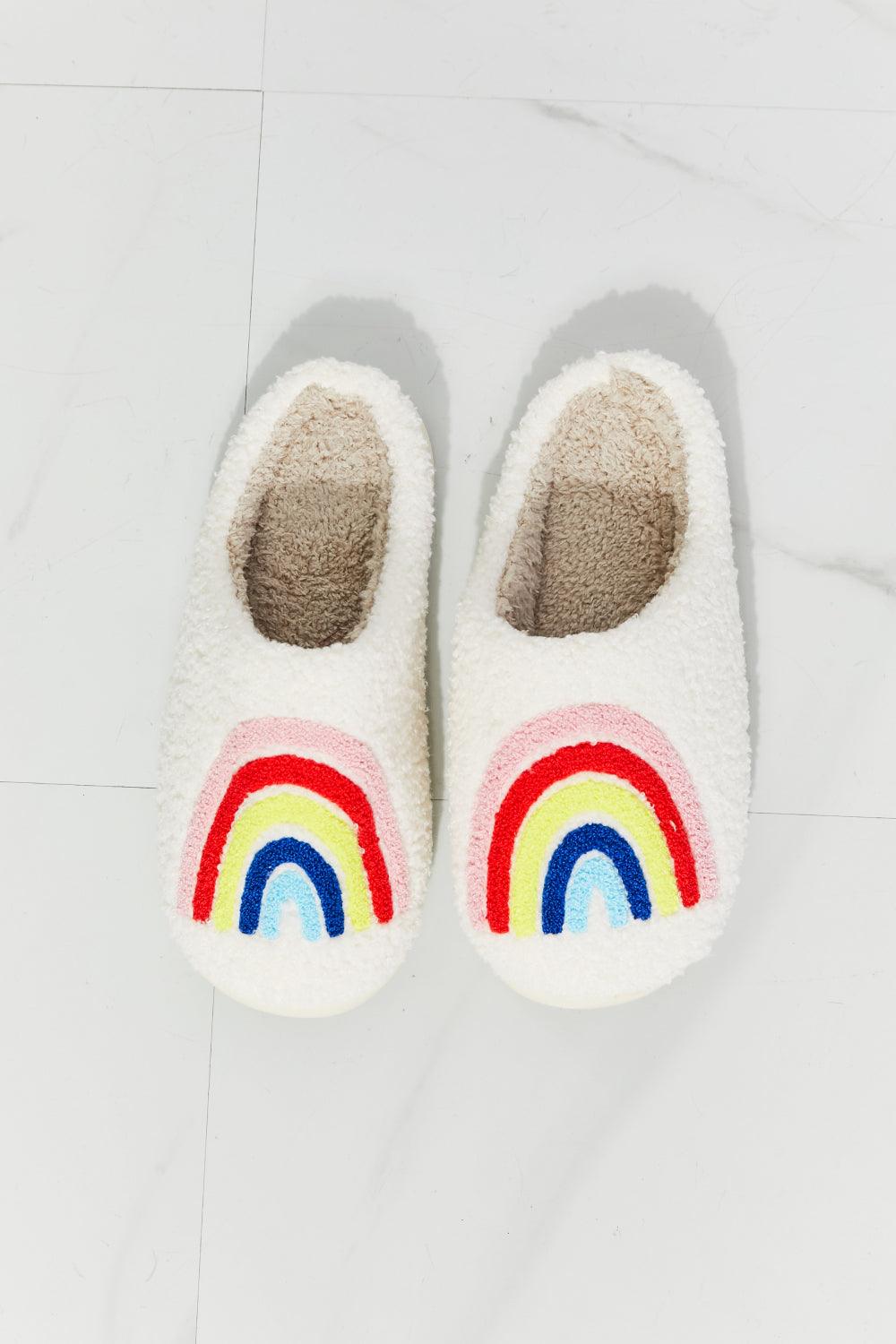 MMShoes Rainbow Plush Slipper - Wildflower Hippies