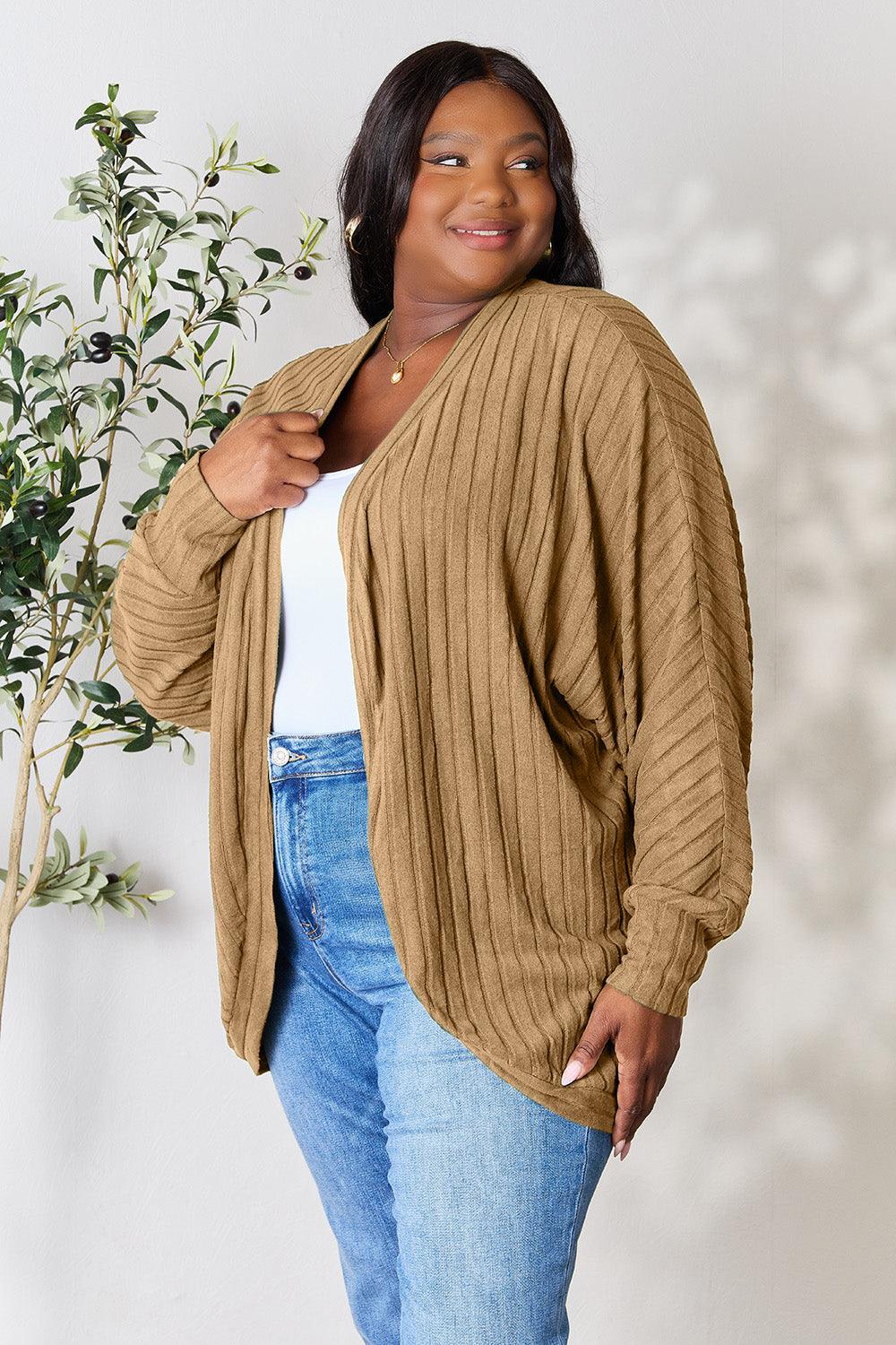 Ribbed Cocoon Cardigan S-3XL - Wildflower Hippies