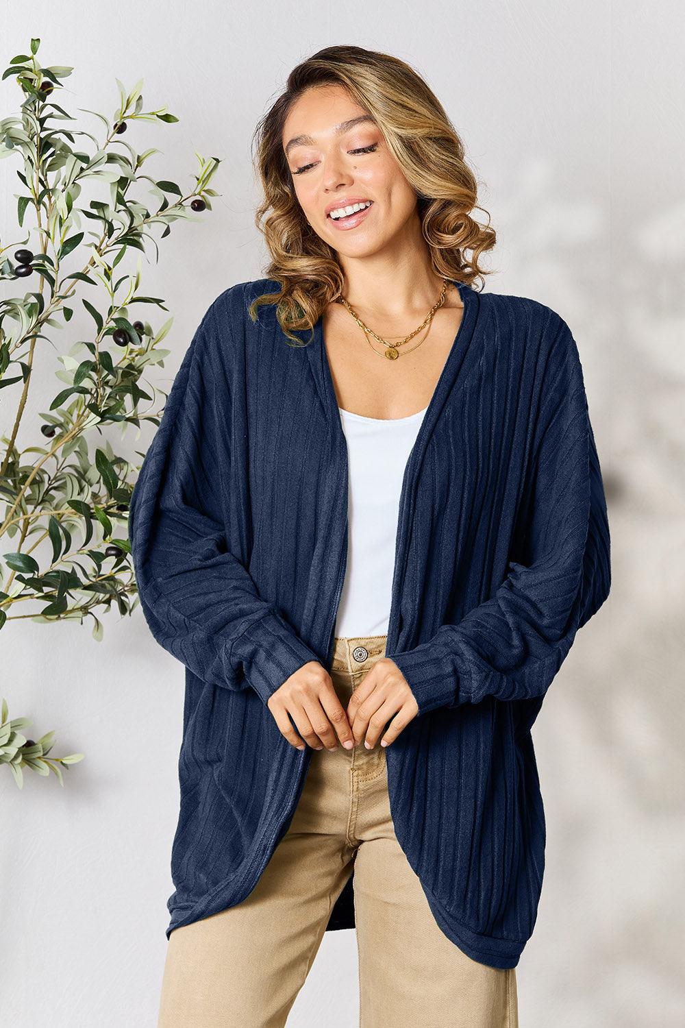 Ribbed Cocoon Cardigan S-3XL - Wildflower Hippies