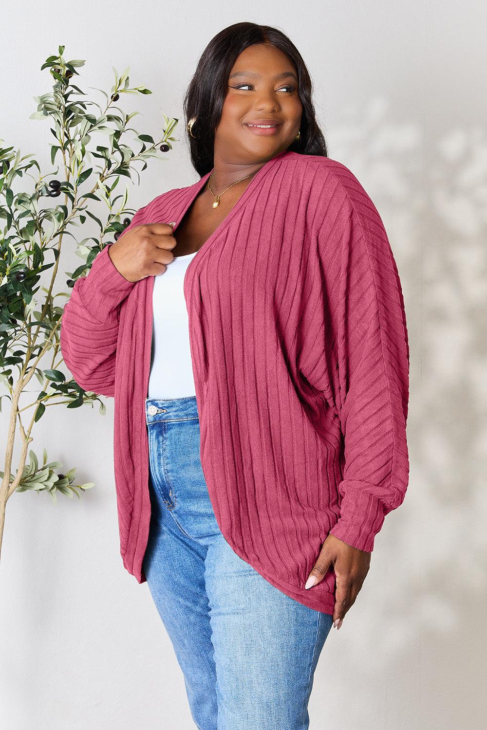 Ribbed Cocoon Cardigan S-3XL - Wildflower Hippies