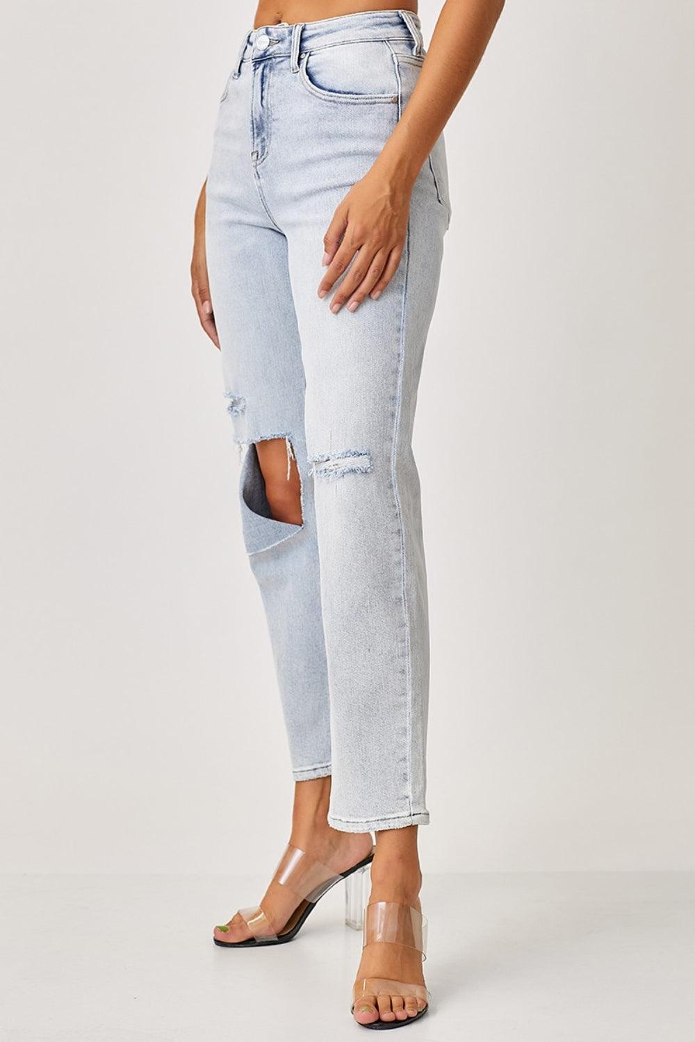 RISEN High Rise Distressed Relaxed Jeans - Wildflower Hippies