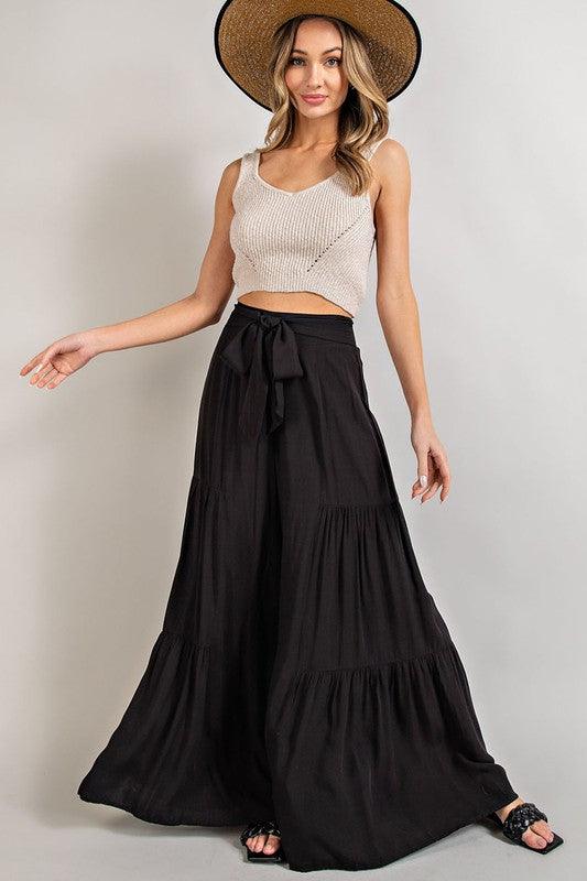 Tiered Wide Pants - Wildflower Hippies