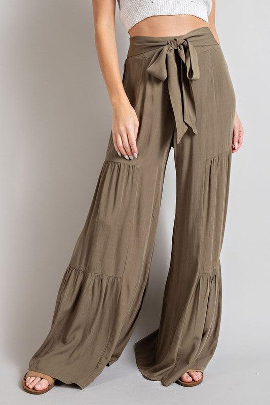 Tiered Wide Pants - Wildflower Hippies