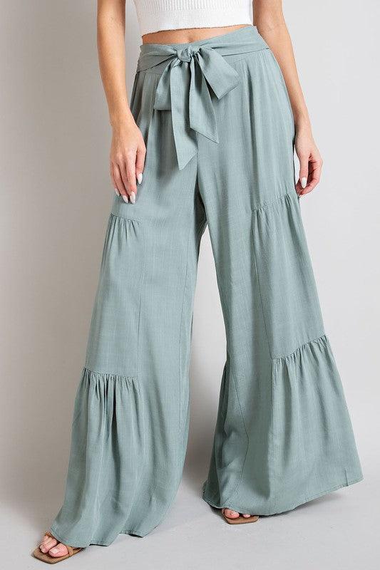 Tiered Wide Pants - Wildflower Hippies